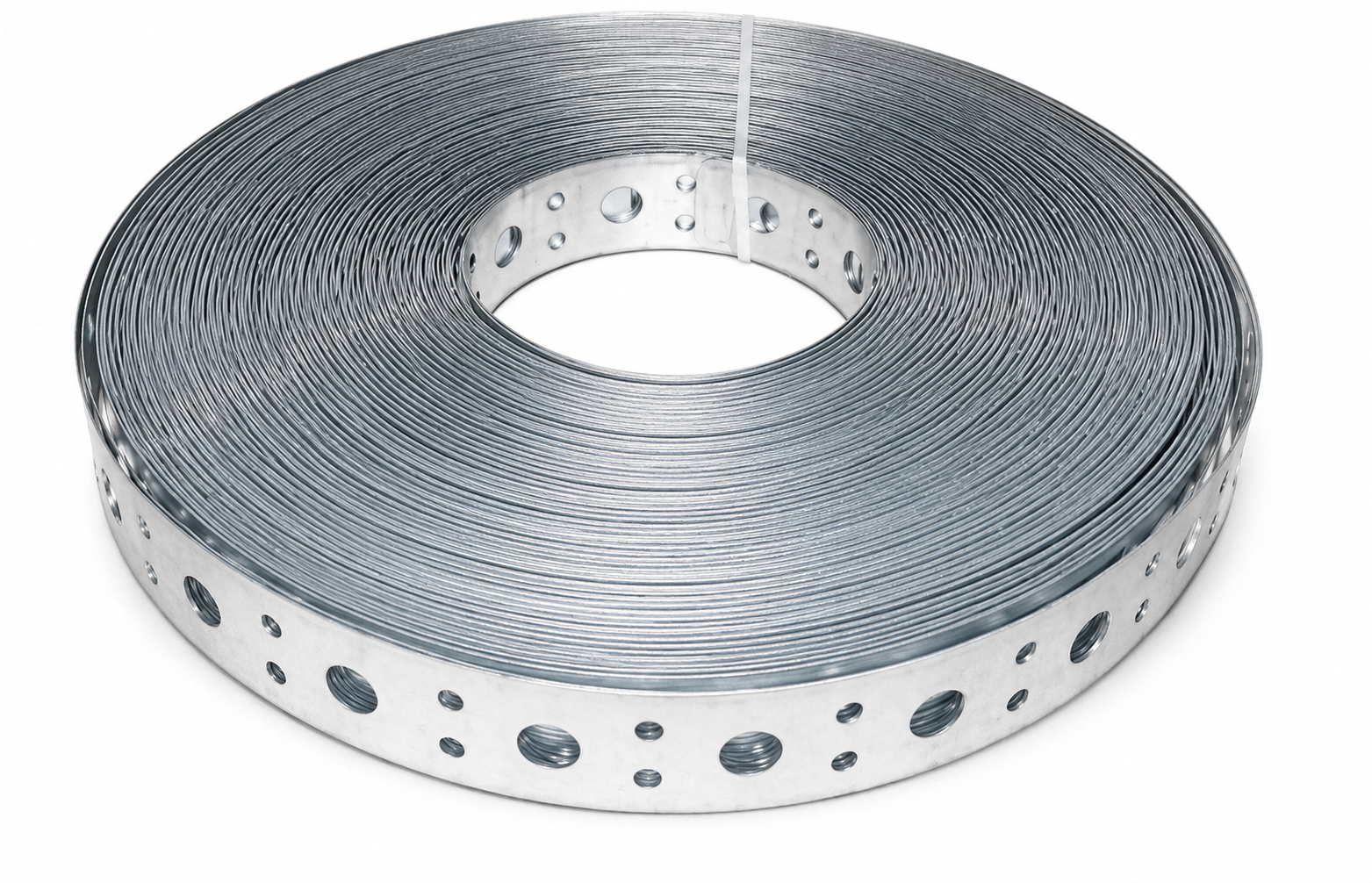 Bandă perforată metalică 25 mm × 0,8 mm × 25 m pentru fixare și montaj