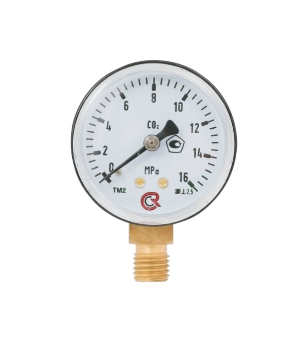 Manometru pentru argon PG62 – 16 MPa (160 bar) presiune ridicată