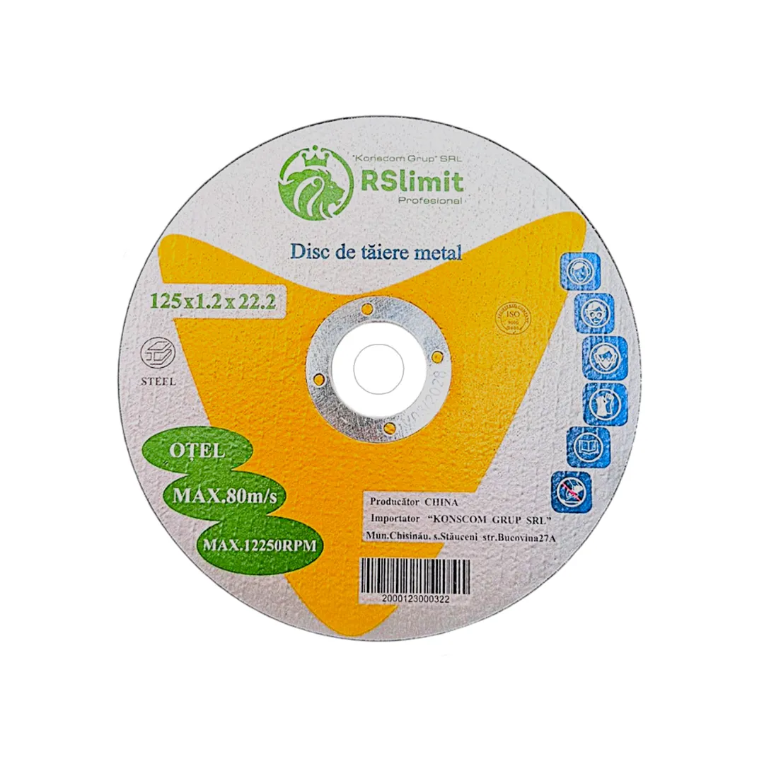 Disc de tăiere pentru metal 125×1.2×22.2 mm RSlimit