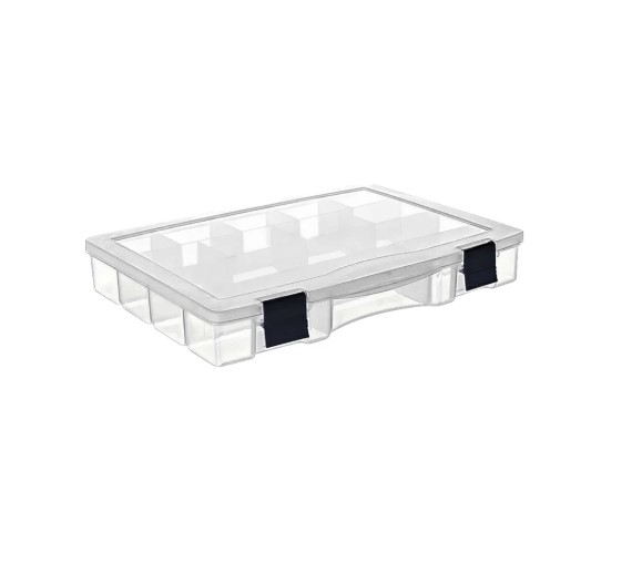 Cutie organizer din plastic pentru depozitarea pieselor mici