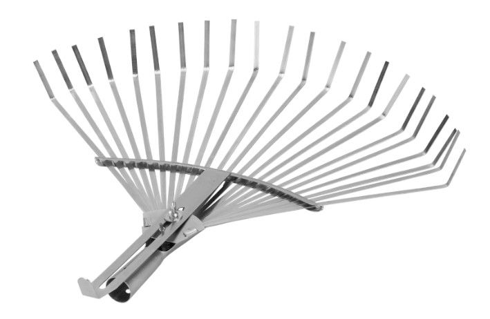 Greblă evantai telescopică din metal 23 dinți