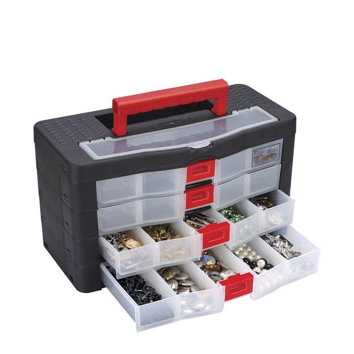 Organizator modular cu 4 sertare pentru scule SUPER-BAG