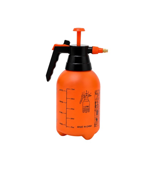 Pulverizator manual cu pompă de presiune 2 L roșu pentru grădină