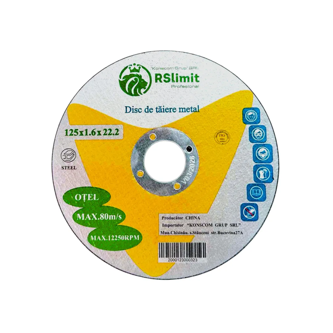 Disc de tăiere pentru metal 125×1.6