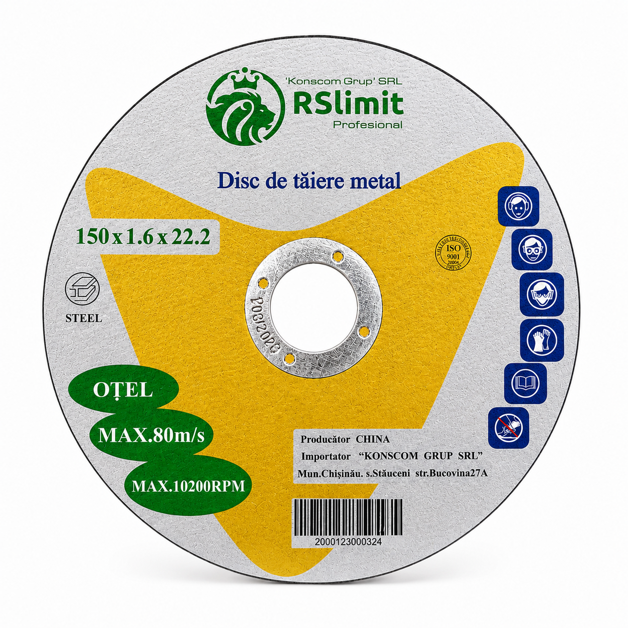 Disc de tăiere pentru metal 150×1.6