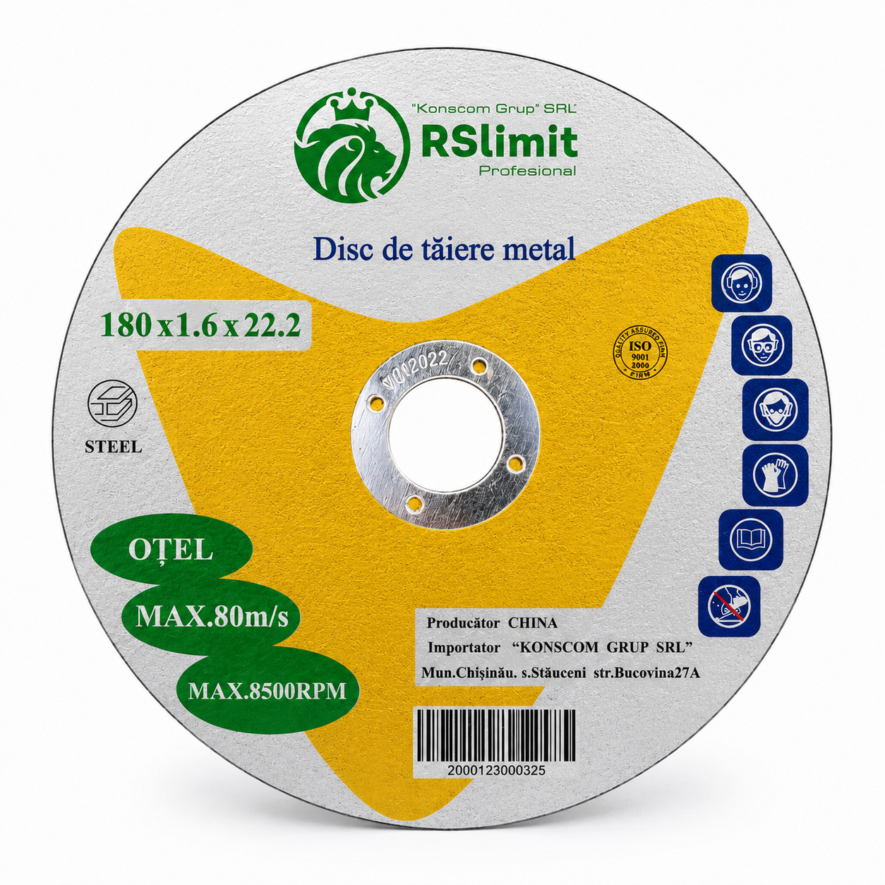 Disc de tăiere pentru metal 180×1.6